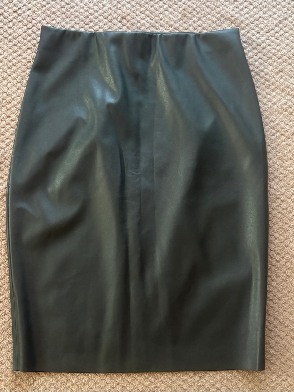 Wolford Estella Black Faux Leather Pencil Skirt Size US 8 EU 38